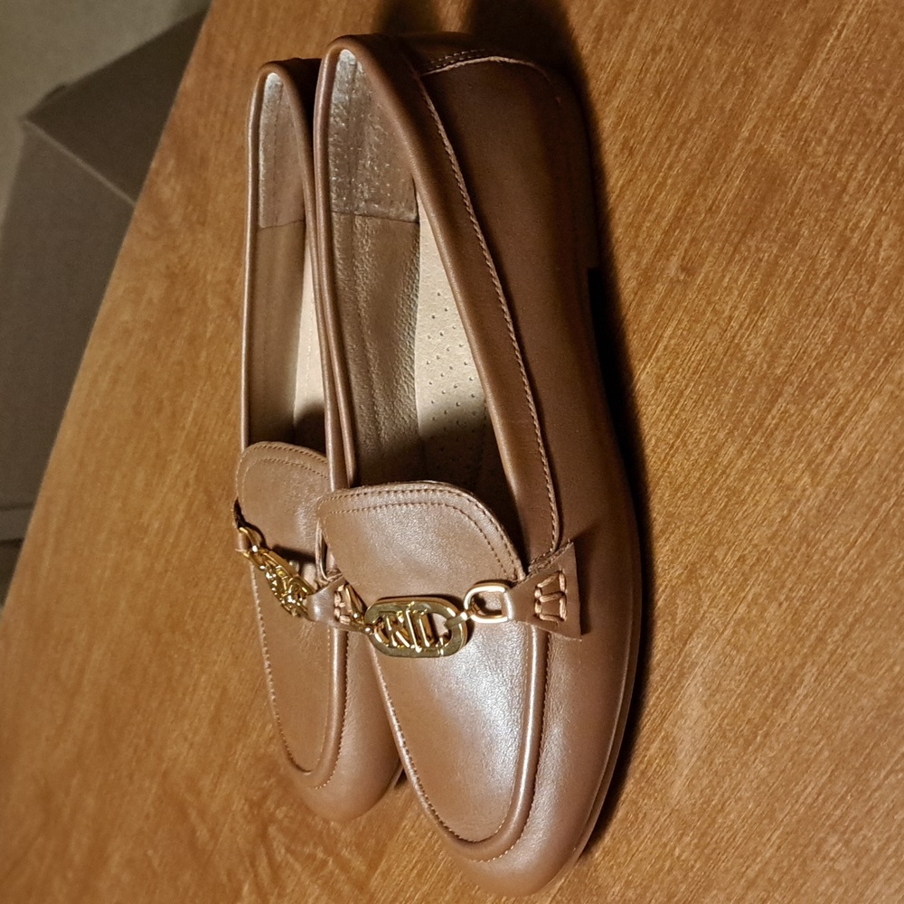 FLASH SALE Lauren 6.5 ralph lauren 100% lether flats - Picture 5 of 8